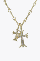 Cross Pendant Stainless Steel Necklace Necklaces - Tophatter Daily Deals