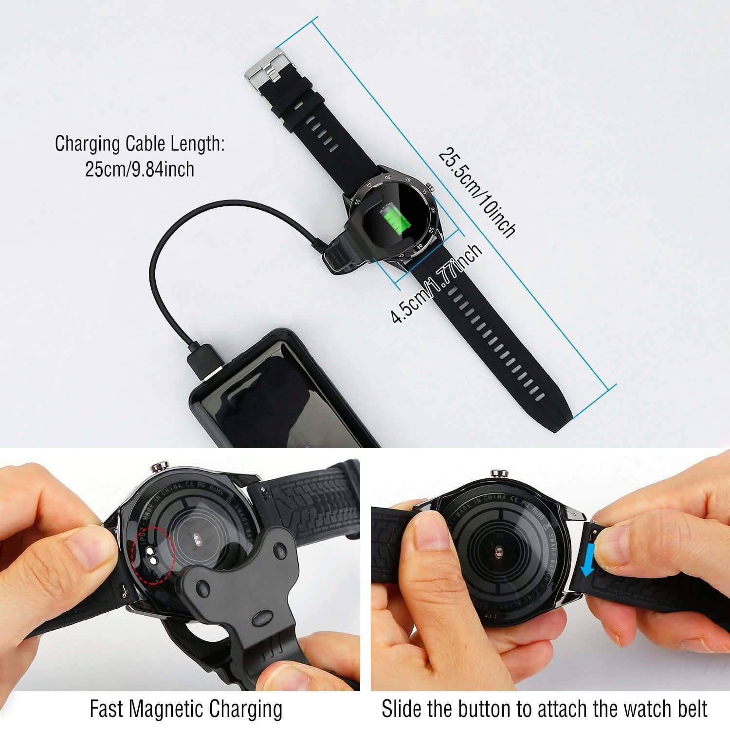 1.54" Wireless Fitness Tracker Fitness & Exercise - Tophatter Daily Deals