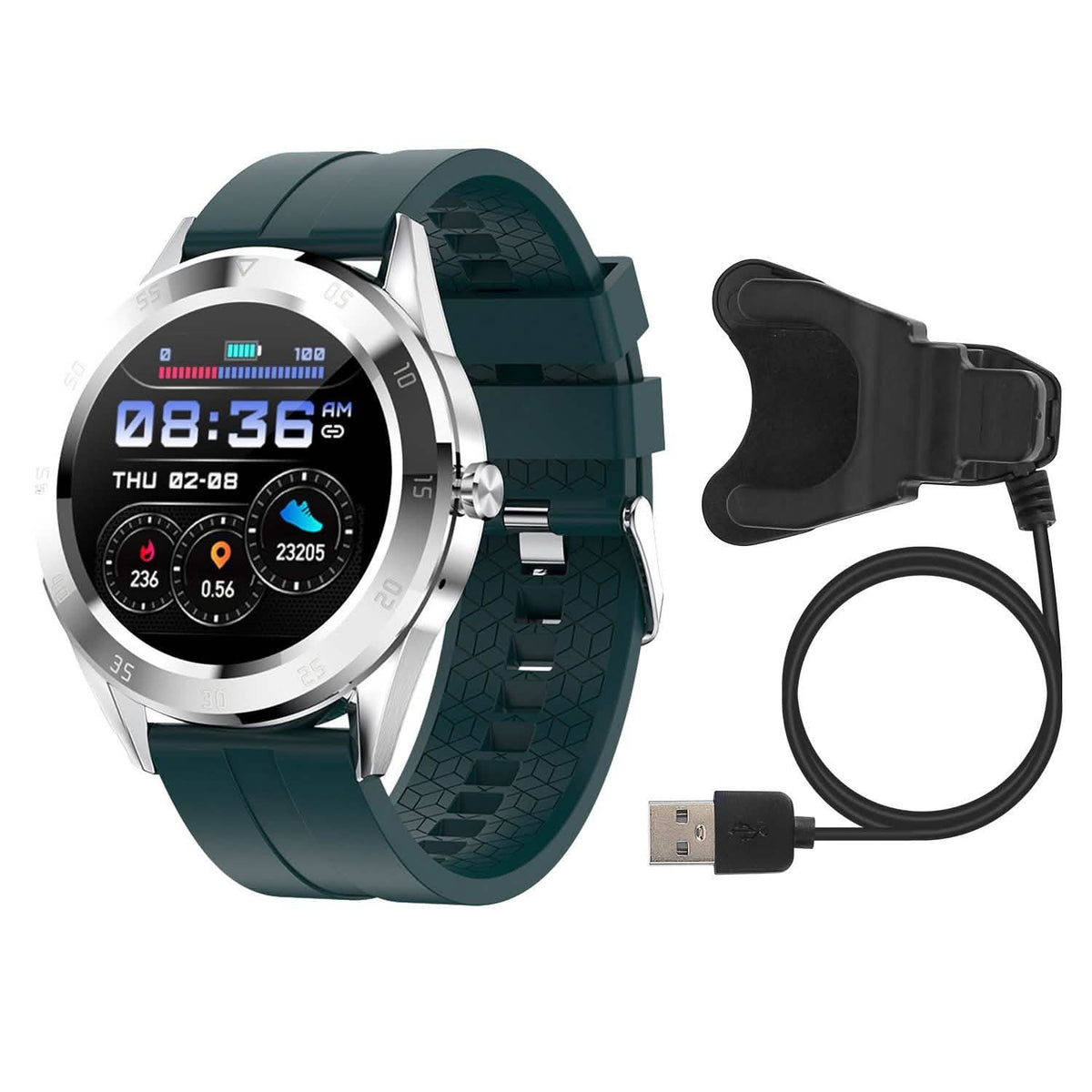 1.54" Wireless Fitness Tracker Fitness & Exercise - Tophatter Daily Deals
