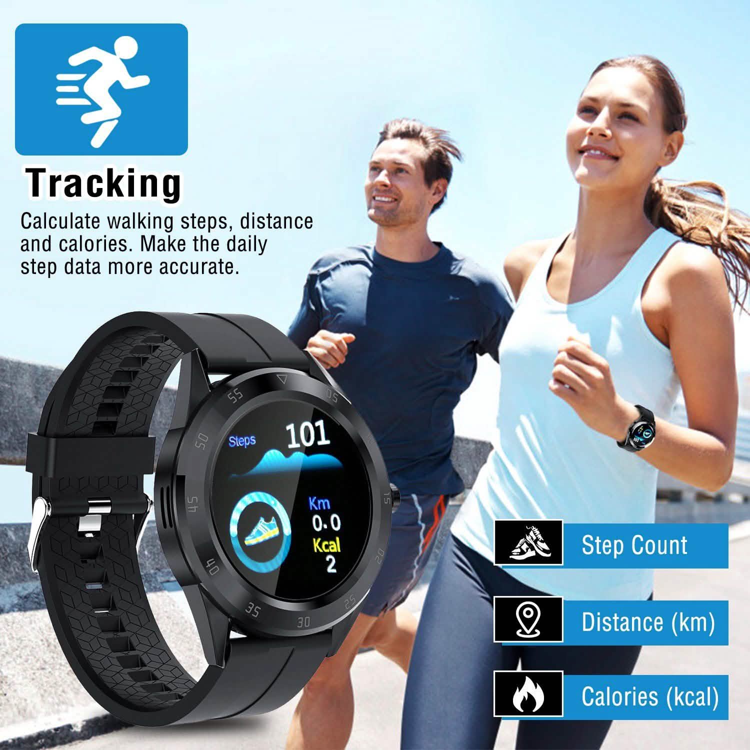 1.54" Wireless Fitness Tracker Fitness & Exercise - Tophatter Daily Deals