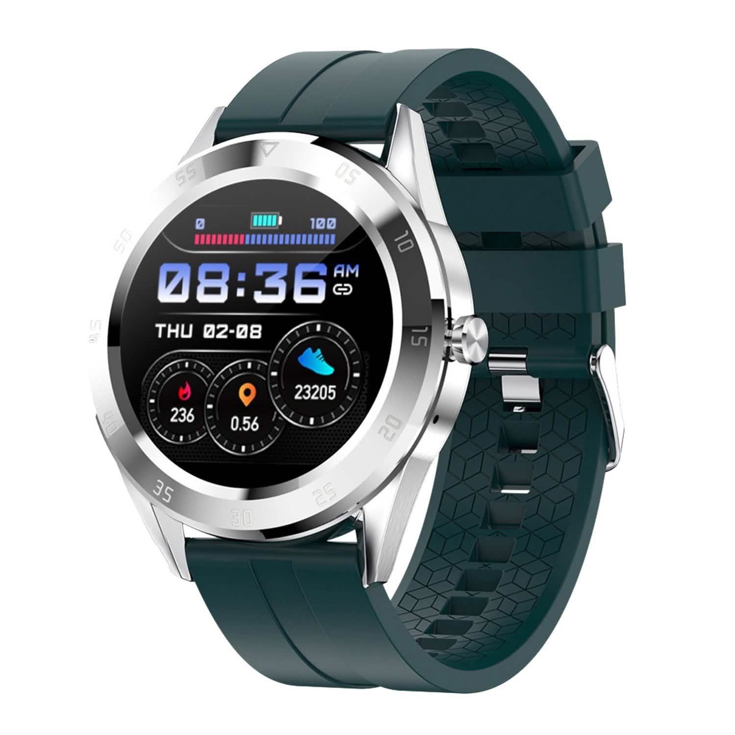 1.54" Wireless Fitness Tracker Green Fitness & Exercise - Tophatter Daily Deals