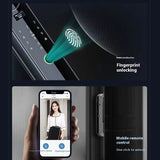 3D Face Recognition Automatic Fingerprint Lock Password Lock Peephole Viewer Smart Lock 0 - Tophatter Daily Deals