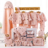Baby cotton clothes gift box A 22pink thick 0 - Tophatter Daily Deals