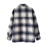 Brushed plaid coat women's clothing 0 - Tophatter Daily Deals