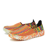 Braided Shoes Men's Casual Sports Shoes Elastic Loafers 0 - Tophatter Daily Deals
