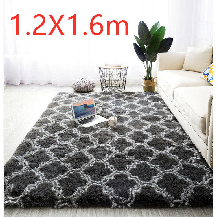 Bedside Pattern Carpet Living Room Tea Table Mat Grey 1.2X1.6m 0 - Tophatter Daily Deals