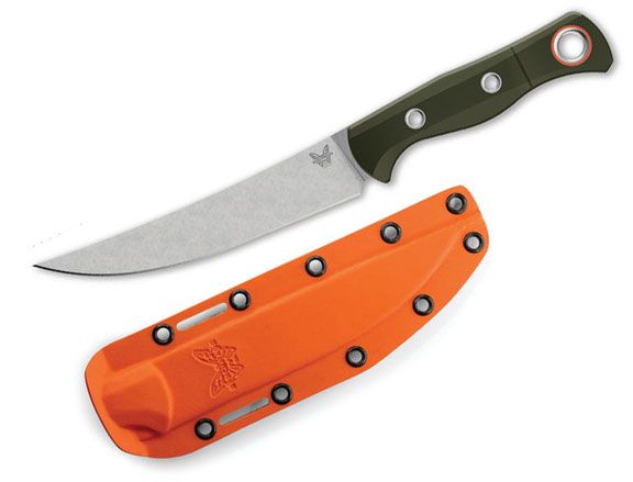 Benchmade Meatcrafter - OD Green G10 Handle - CPM-S45VN - Fixed Blade - 15500-3 Knives - Tophatter Daily Deals