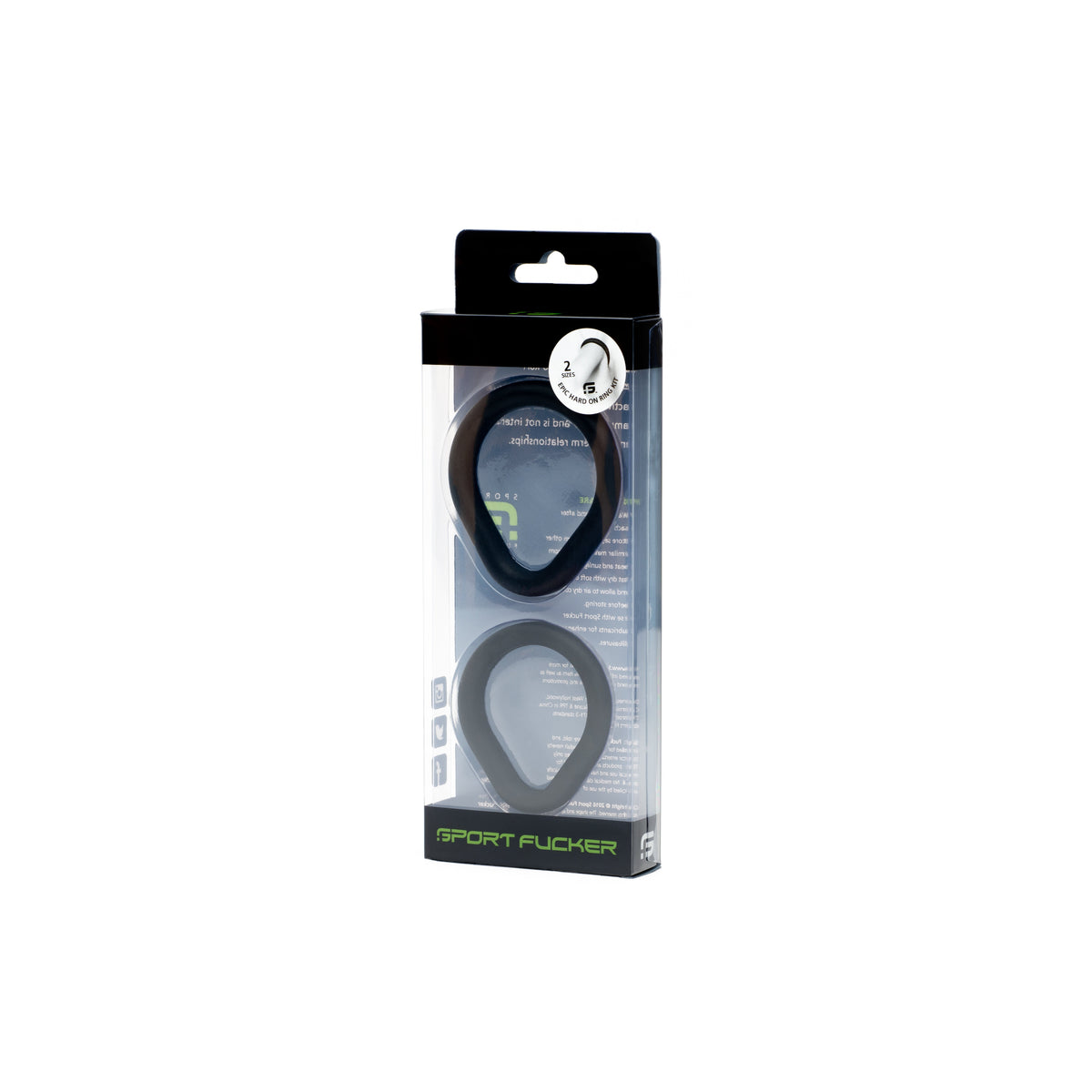 Epic Hard On Silicone Ring Kit 2 Pack Black > Cock Ring > Sets - Tophatter Daily Deals