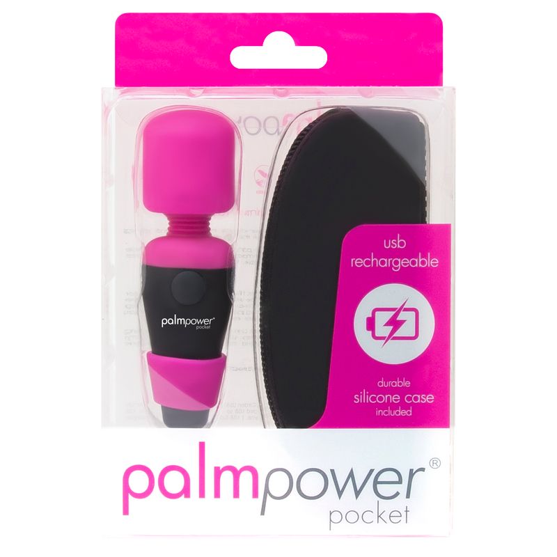 PalmPower Pocket Rechargeable – Travel-Sized Wand Vibrator > Sex Toys > Mini Massagers - Tophatter Daily Deals