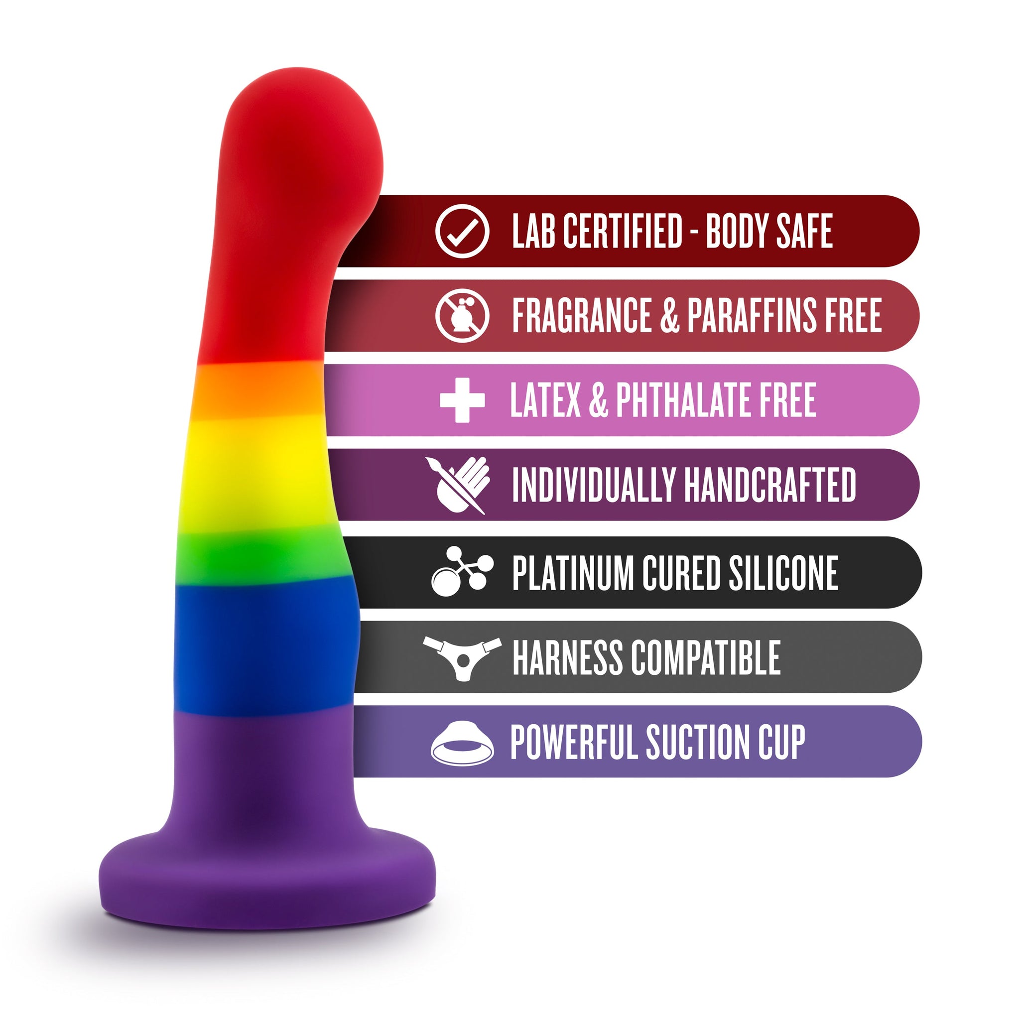 Avant Pride P1 Freedom – Silicone Dildo > Dildos > Neutral Dildos - Tophatter Daily Deals