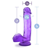 B Yours Sweet N Hard Purple Realistic 7 Inch Dildo with Suction Cup > Dildos > Realistic Dildos - Tophatter Daily Deals