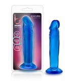 B Yours Sweet N Small 6 Inch Blue Realistic Dildo with Suction Cup > Dildos > Slim Dildos - Tophatter Daily Deals