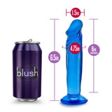 B Yours Sweet N Small 6 Inch Blue Realistic Dildo with Suction Cup > Dildos > Slim Dildos - Tophatter Daily Deals