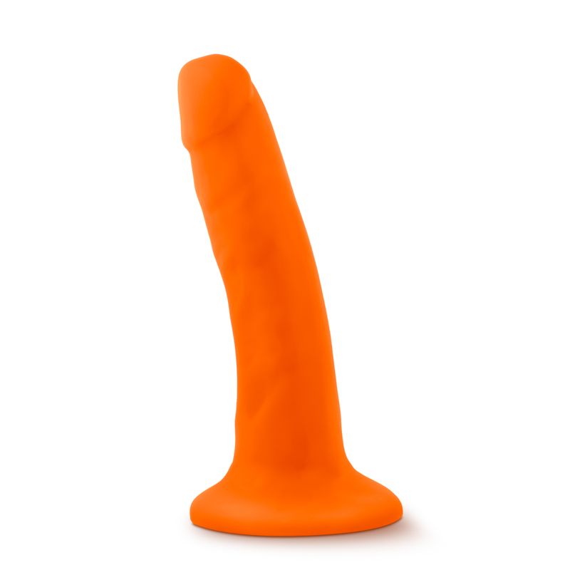 Neo Dual Density Cock 6 Inch Neon Orange Vibrator > Dildos > Realistic Dildos - Tophatter Daily Deals