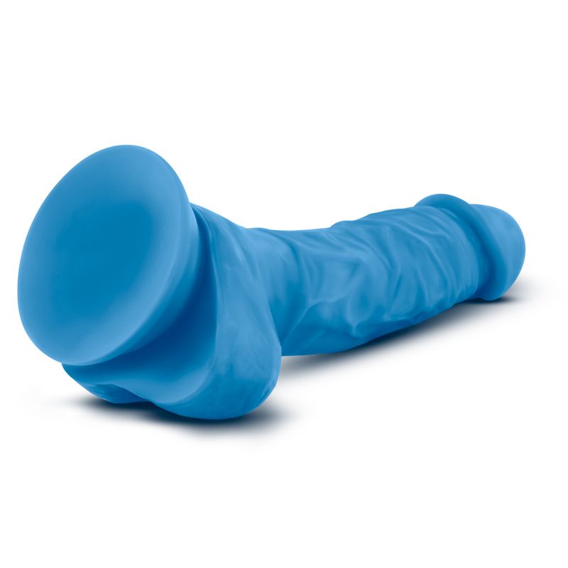 Neo 7.5 Inch Dual Density Cock With Balls (Neon Blue) – 7.5 Inch Realistic Dildo > Dildos > Realistic Dildos - Tophatter Daily Deals