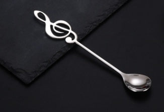 304 stainless steel music symbol creative spoon Silver 0 - Tophatter Daily Deals