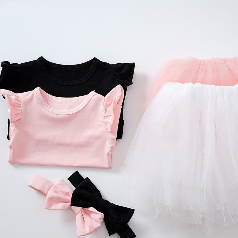 Baby Girl Korean style two piece set 0 - Tophatter Daily Deals