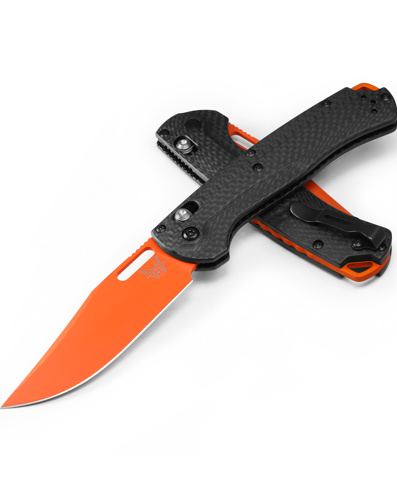 Benchmade Taggedout - HUNT Series - CPM-MagnaCut - Carbon Fiber - 15535OR-01 Knives - Tophatter Daily Deals