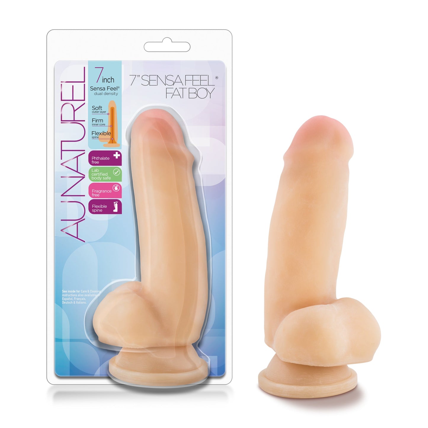 Au Naturel 7 Inch Sensa Feel Fat Boy Dildo Beige > Dildos > Realistic Dildos - Tophatter Daily Deals