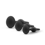 Luxe Beginner Plug Kit (Black) – Three Graduated Sizes Anal Plug Set > Anal Range > Butt Plug Kits - Tophatter Daily Deals