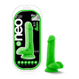 Neo Elite 6 Inch Silicone Dual Density Cock with Balls Neon Green > Dildos > Realistic Dildos - Tophatter Daily Deals