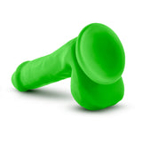 Neo Elite 6 Inch Silicone Dual Density Cock with Balls Neon Green > Dildos > Realistic Dildos - Tophatter Daily Deals