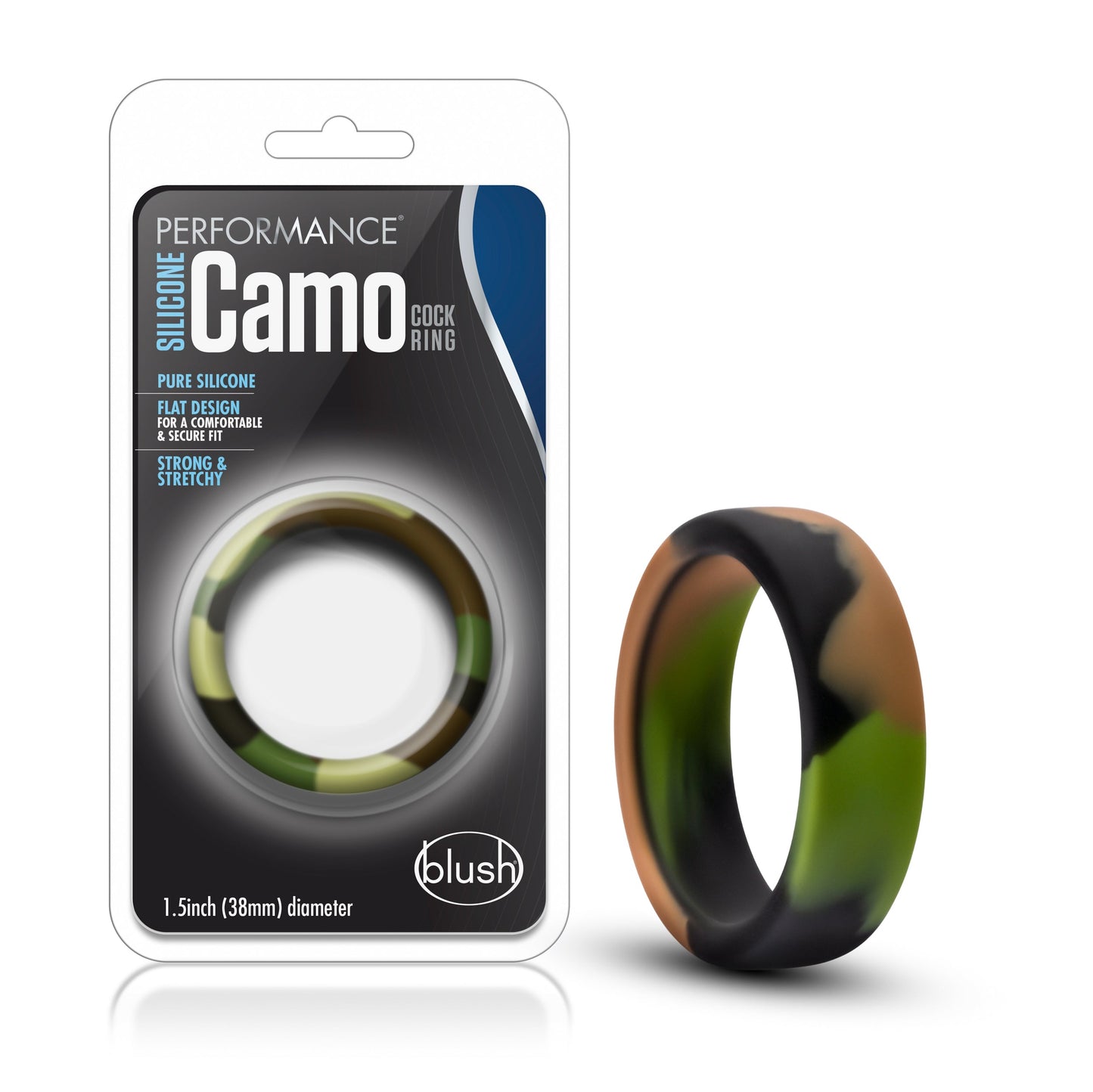 Performance Green Camo Cock Ring – Stretchable Cock Ring > Cock Ring > Single - Tophatter Daily Deals