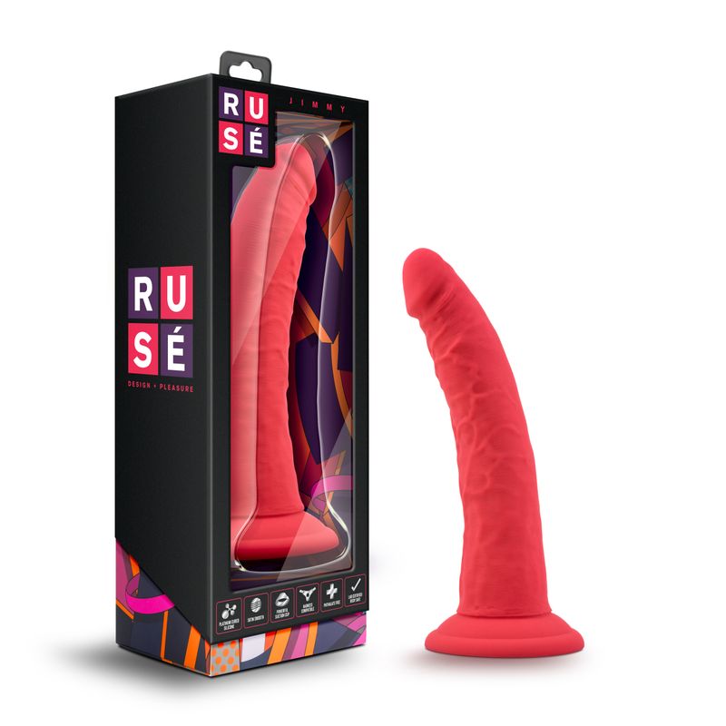 Ruse Jimmy Cerise Dildo 7.5 Inch Length 1.5 Inch Width > Dildos > Slim Dildos - Tophatter Daily Deals