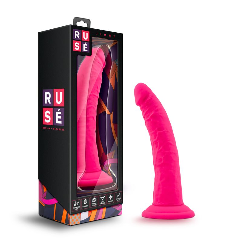 Ruse Jimmy Hot Pink Dildo 7 Inch Insertable Length > Dildos > Realistic Dildos - Tophatter Daily Deals