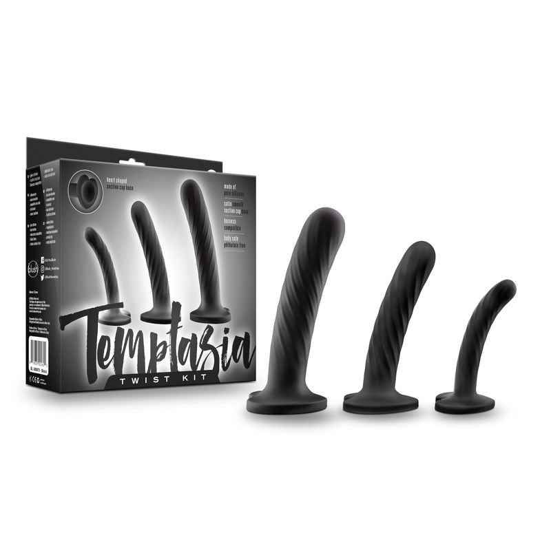 Temptasia Twist Kit Set of Three Unique Swirling Dildos > Sex Toys > Dilators - Tophatter Daily Deals