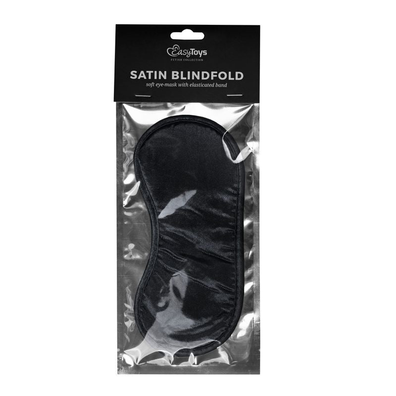 Black Satin Eye Mask for Sensory Deprivation and Intimacy > Bondage Gear > Blindfolds - Tophatter Daily Deals