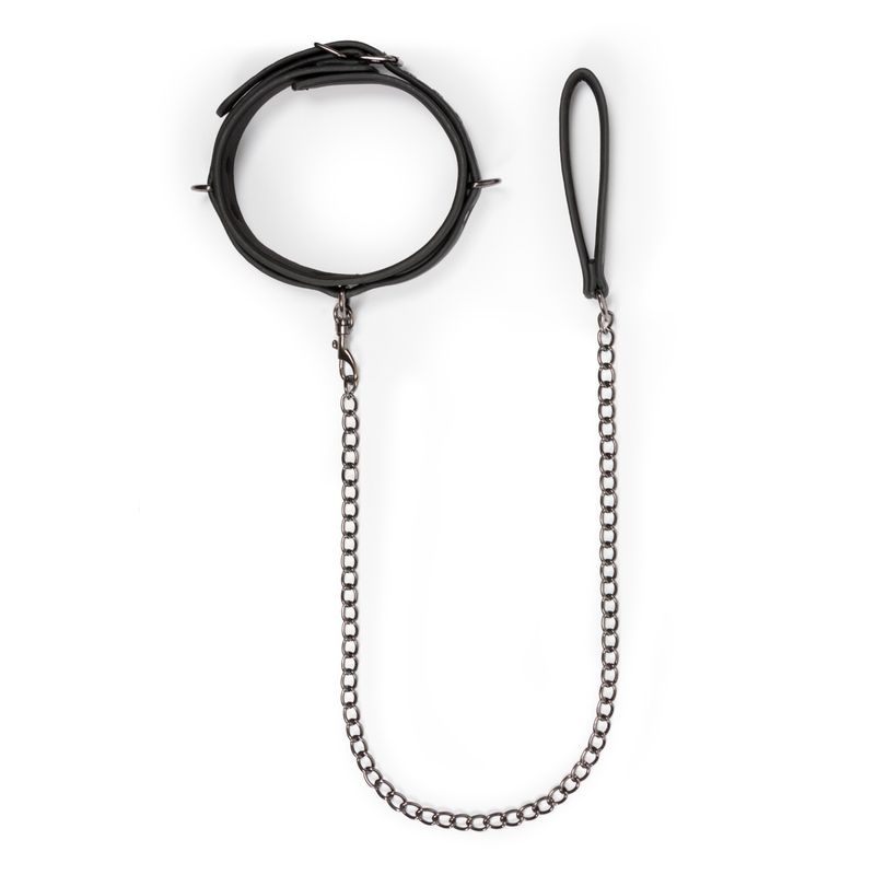 Fetish Collar With Leash Bondage Set for Submissive Play > Bondage Gear > Collars & Leashes - Tophatter Daily Deals