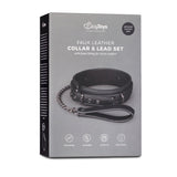 Fetish Collar With Leash Bondage Set for Submissive Play > Bondage Gear > Collars & Leashes - Tophatter Daily Deals