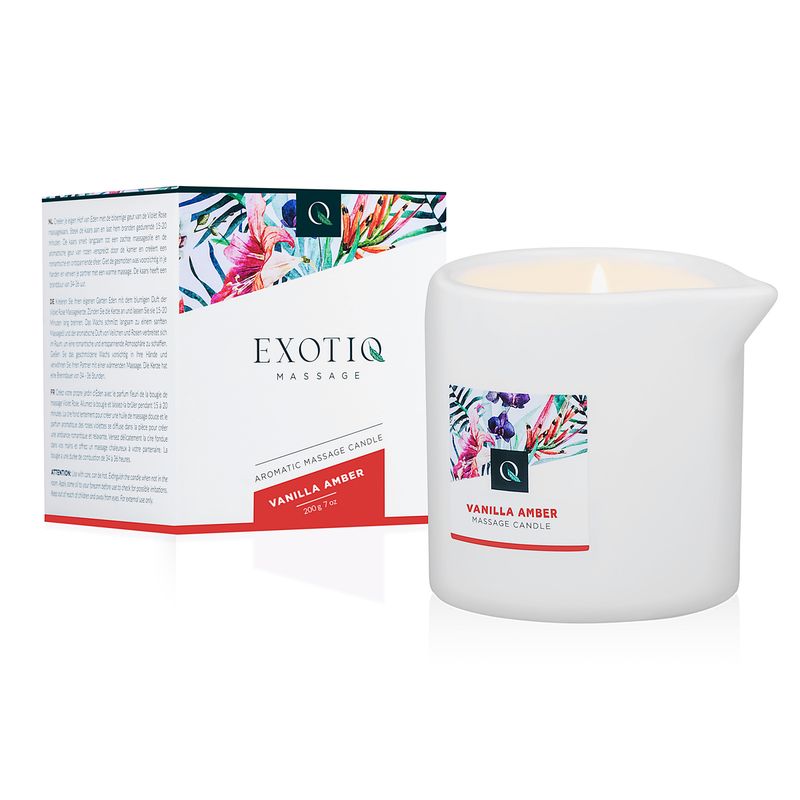 Exotiq Massage Candle Vanilla Amber 200g Adult Massage Oil > Candles > Massage - Tophatter Daily Deals
