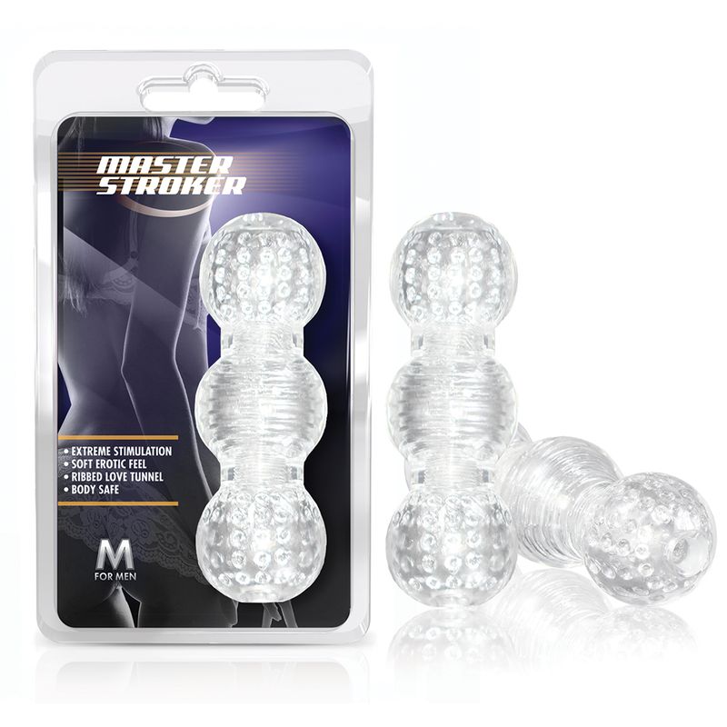 M for Men Master Stroker Clear 6 Inch Pocket Size > Sex Toys For Men > Masturbators > Manual - Tophatter Daily Deals