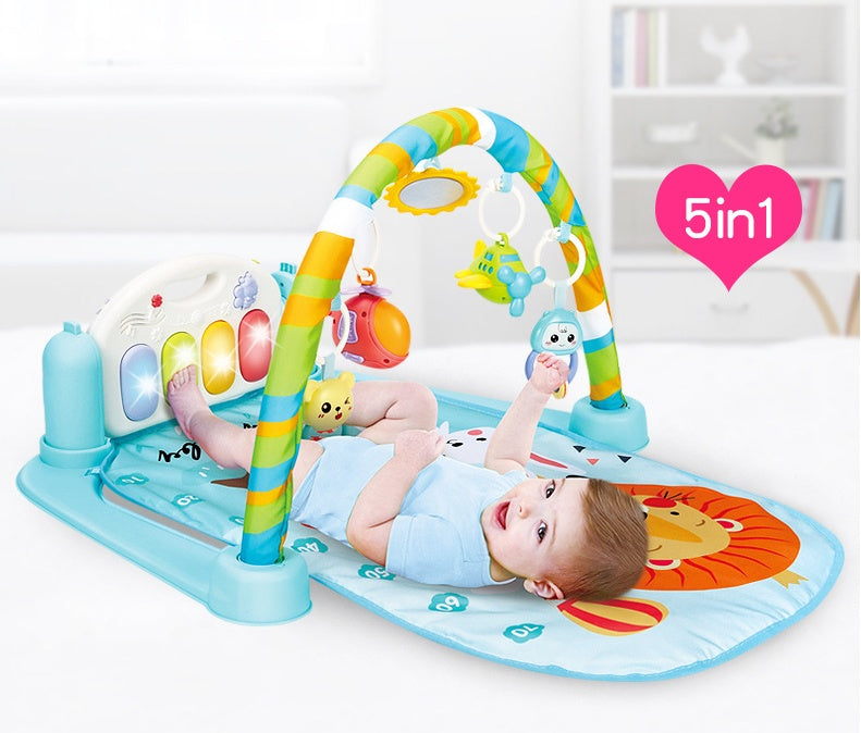 Baby pedal piano music fitness frame baby fitness blanket 0 - Tophatter Daily Deals