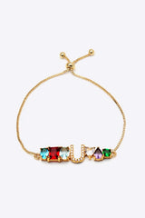 U to Z Zircon Bracelet U One Size Bracelets - Tophatter Daily Deals