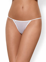 Luiza Thong White with Flower Embroidery > Clothes > Panties - Tophatter Daily Deals