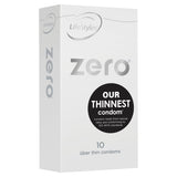 LifeStyles Zero Thin Lubricated Condoms – 52mm Condom 10 Pack > Essentials > Condoms - Tophatter Daily Deals