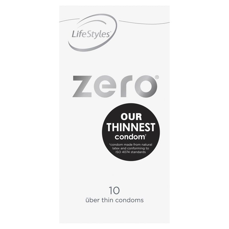 LifeStyles Zero Thin Lubricated Condoms – 52mm Condom 10 Pack > Essentials > Condoms - Tophatter Daily Deals