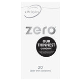 LifeStyles Zero Condoms – Uber Thin Lubricated Condoms 20 Pack > Essentials > Condoms - Tophatter Daily Deals