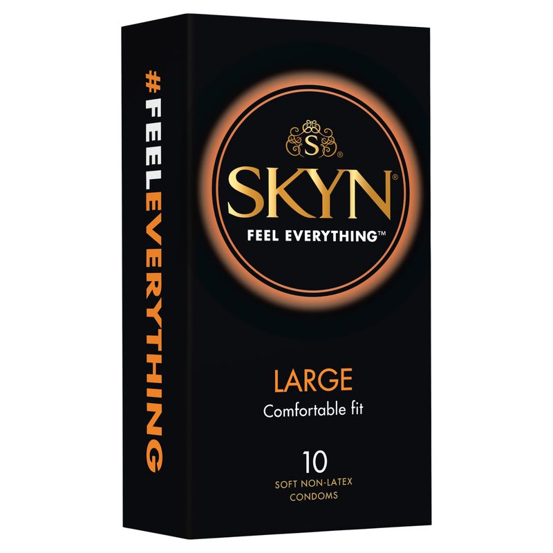 Skyn Large – Extra Comfort Polyisoprene Condoms 56mm 10 Pack > Essentials > Condoms - Tophatter Daily Deals