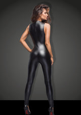 Sleeveless Power Wetlook Overall With Lace and Zipper Detail > Clothes > Womens Latex - Tophatter Daily Deals