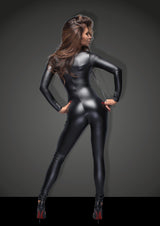 Power Wetlook Overall With Leash And Two Way Zipper > Clothes > Womens Harnesses - Tophatter Daily Deals