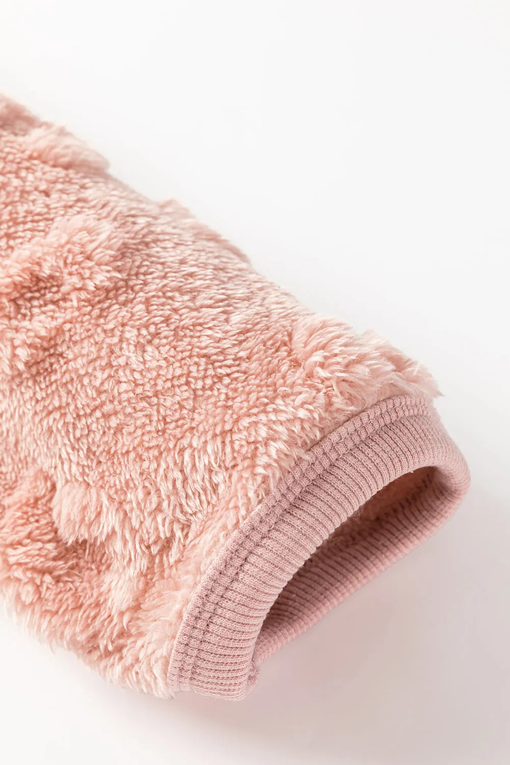 Light Pink Textured Leopard Fleece Loose Two Piece Lounge Set Loungewear & Sleepwear/Loungewear - Tophatter Daily Deals