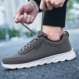 Autumn and Winter Large Leather Sports Shoes 0 - Tophatter Daily Deals