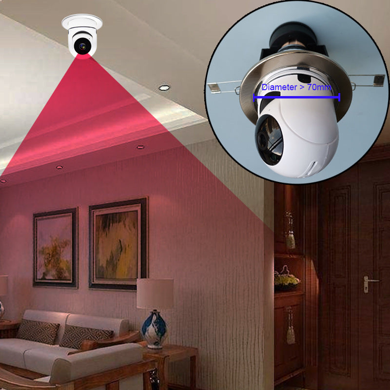 Bulb Shaking Head Machine Yilot APP Wireless WIFI Camera Home Security Monitoring 0 - Tophatter Daily Deals