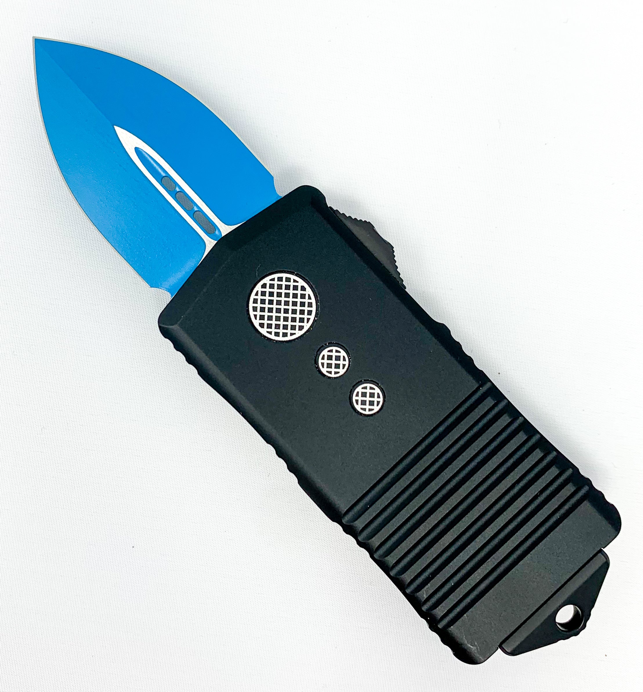 Microtech Exocet - Jedi Knight - OTF - D/E Blade - Black Chassis - 157-1JK Automatic Knives - Tophatter Daily Deals