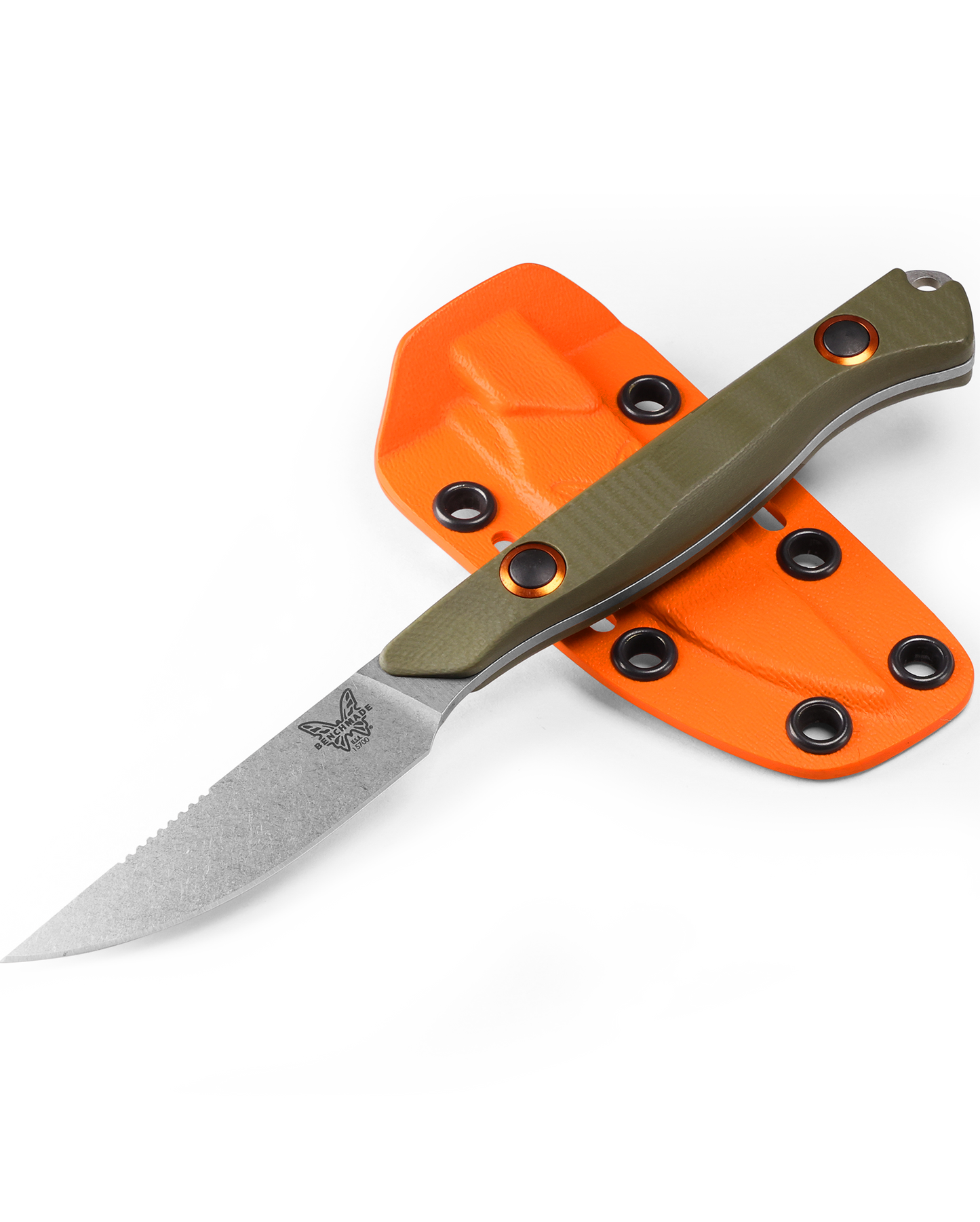 Benchmade Flyway - CPM-S90V - OD Green G10 Handle - Fixed Blade - 15700-01 Knives - Tophatter Daily Deals