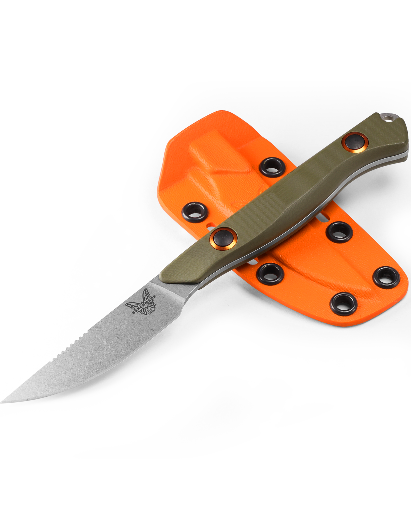 Benchmade Flyway - CPM-S90V - OD Green G10 Handle - Fixed Blade - 15700-01 Knives - Tophatter Daily Deals